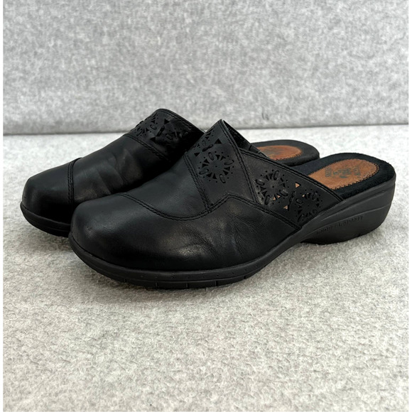 Earth Origins Shoes Earth Origins Janie Clog Mule Cut Out Low Wedge